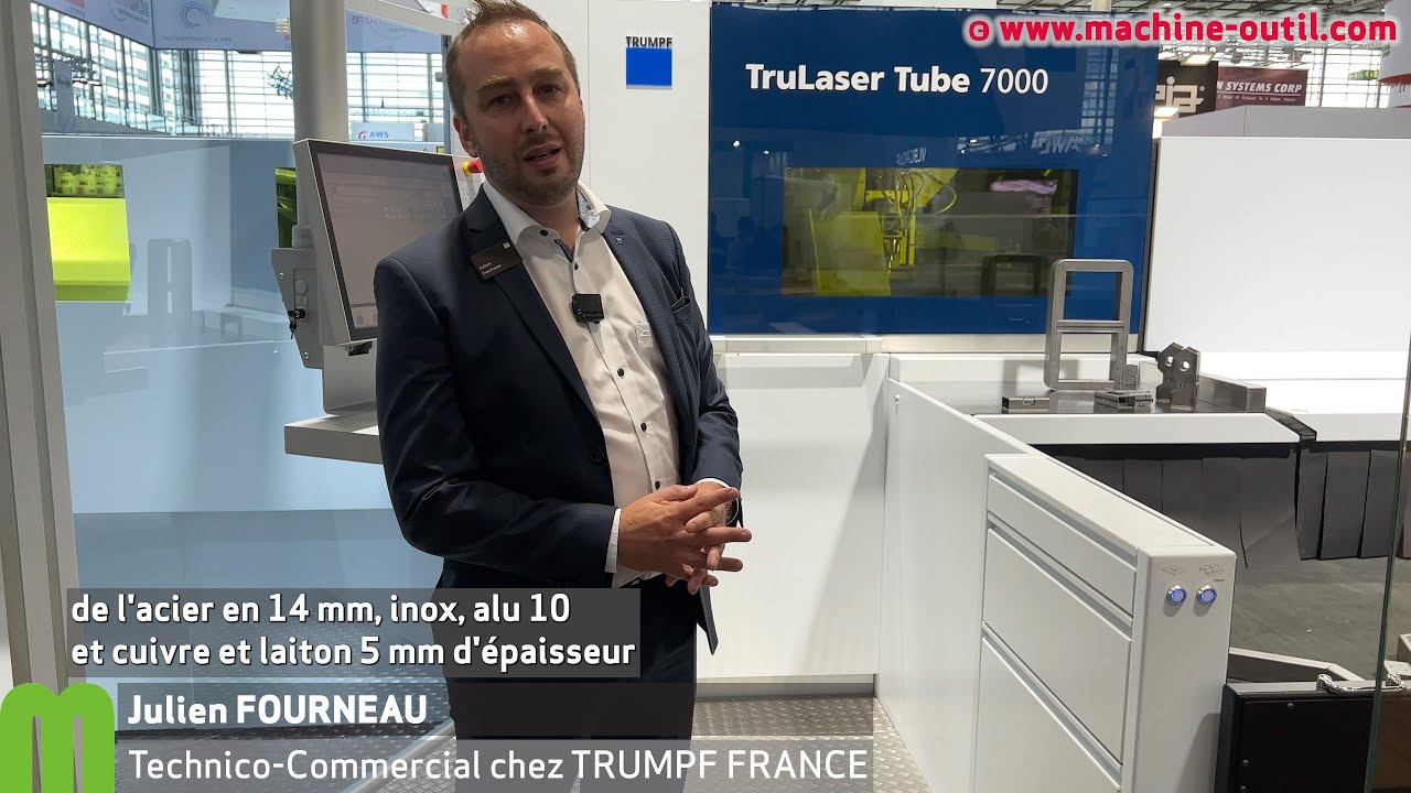 Machine de découpe laser de tube avec fonctions fluoperçage et taraudage Trumpf