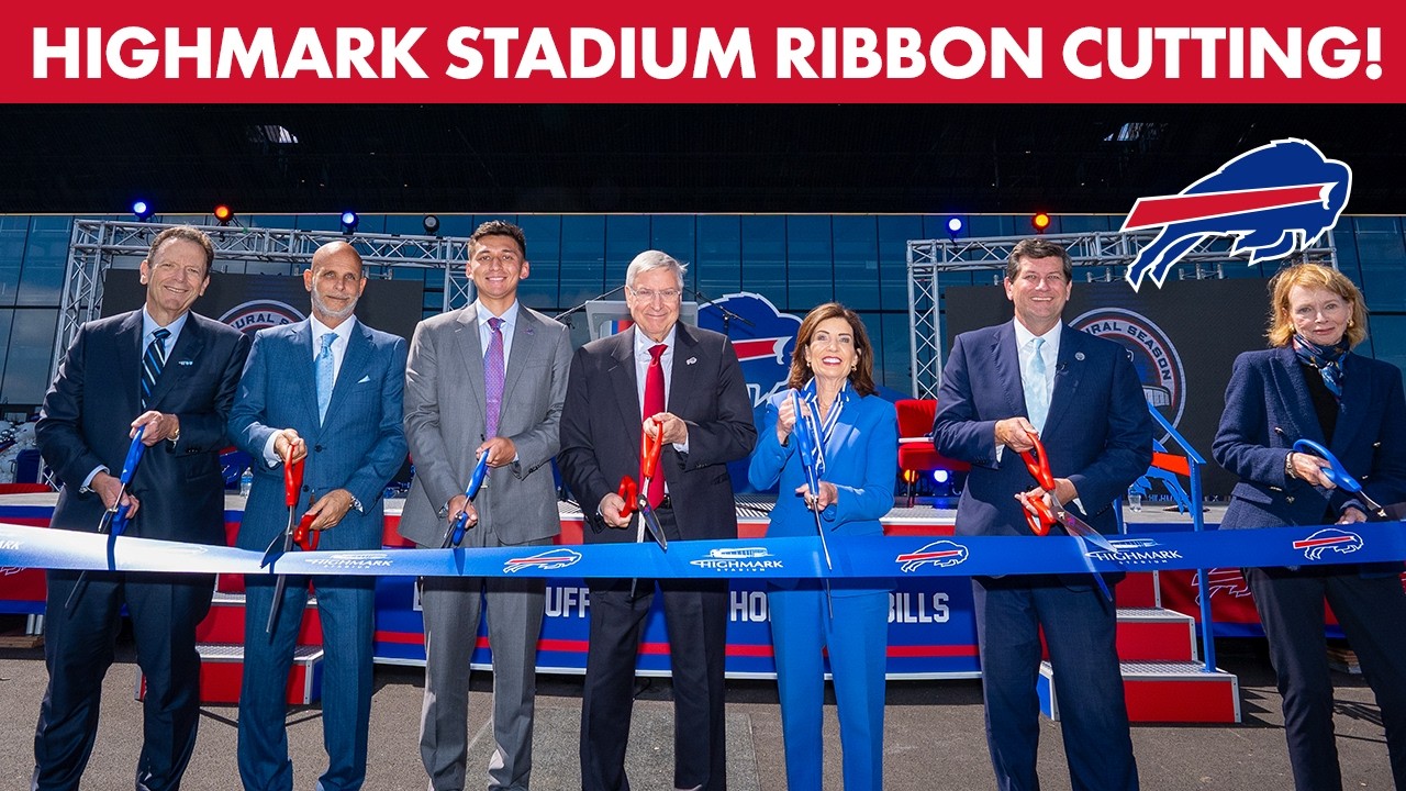 The Buffalo Bills Open Highmark Stadium With A Ceremonial Ribbon Cutting!