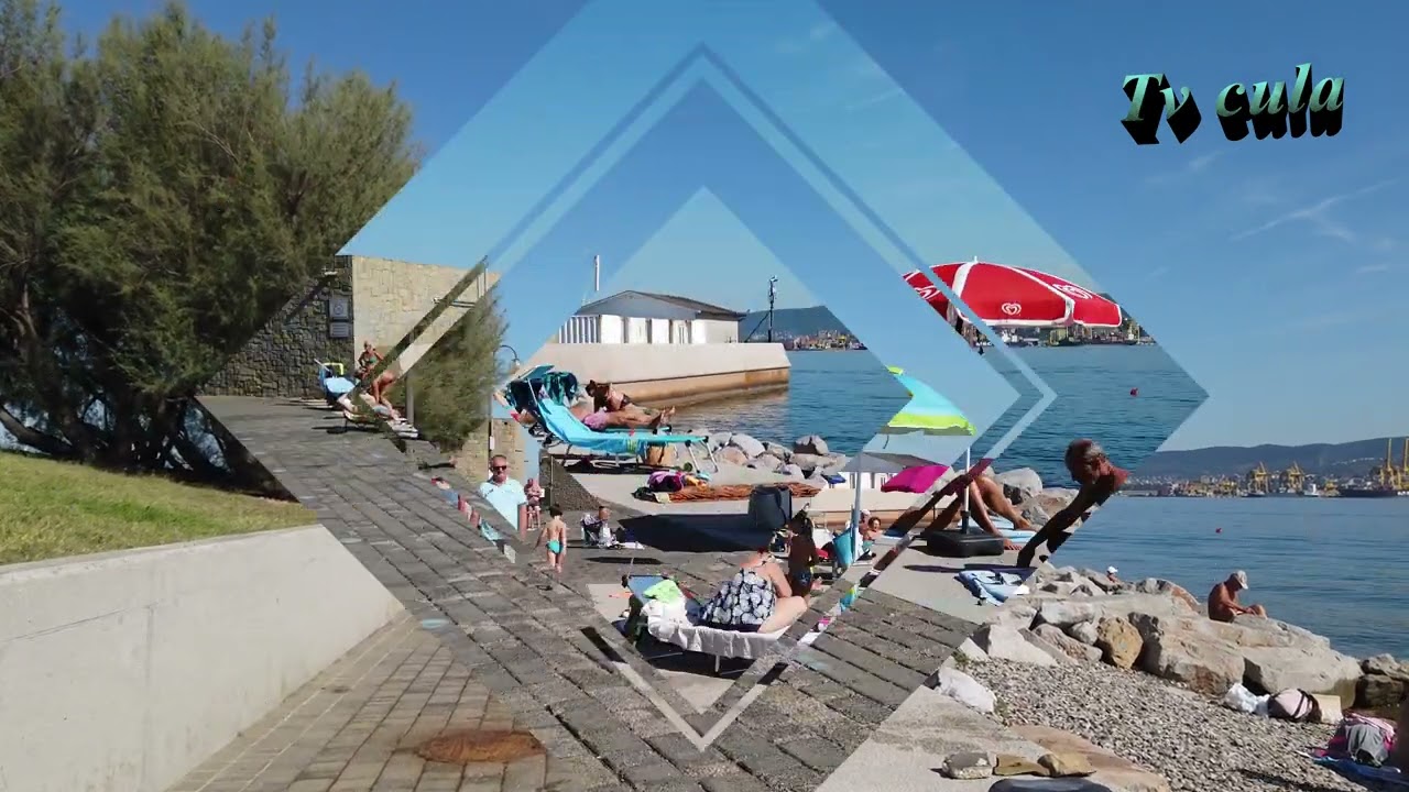 Sunday* swimming at the beach in Muggia**