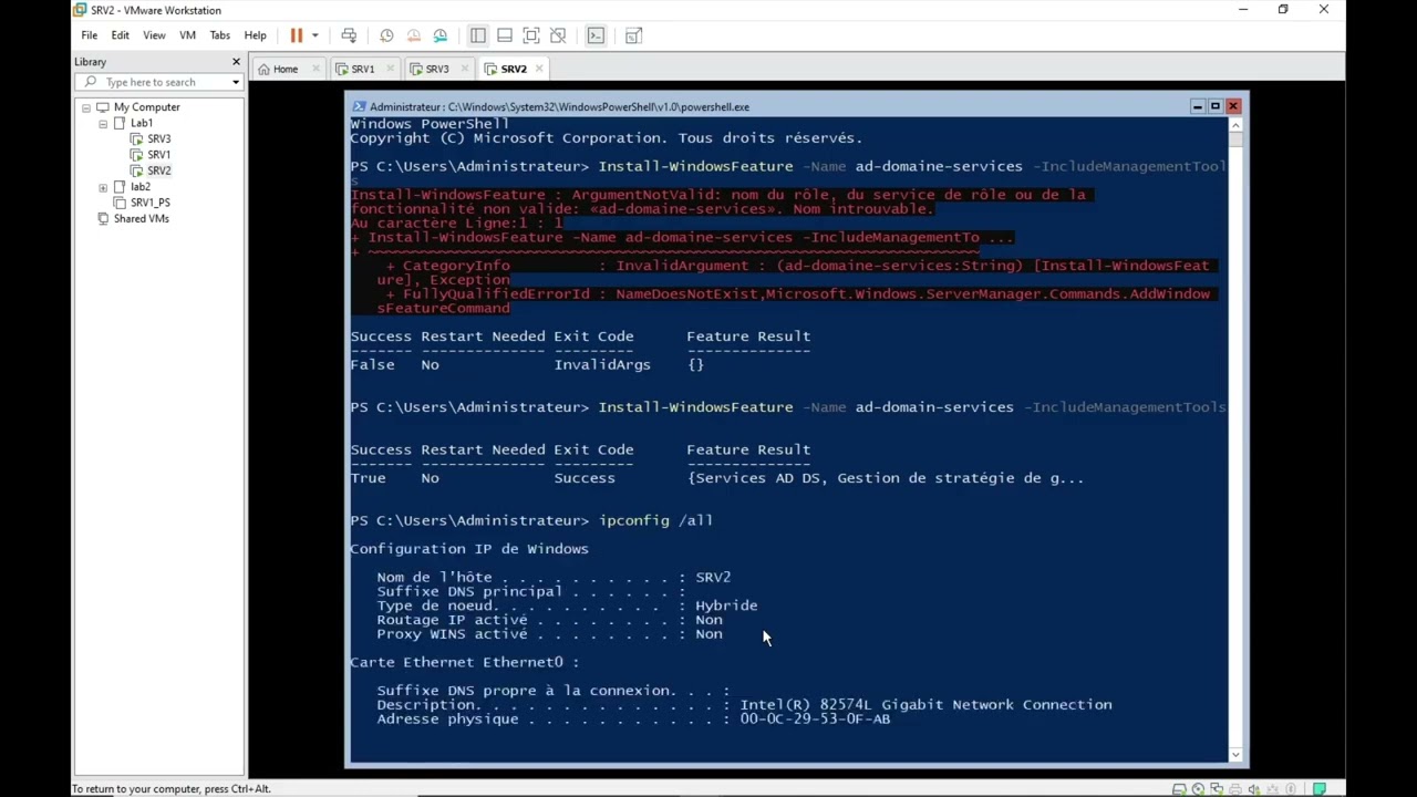 [Installation Active Directory ]Ajouter un contrôleur de domaine à un domaine existant en PowerShell