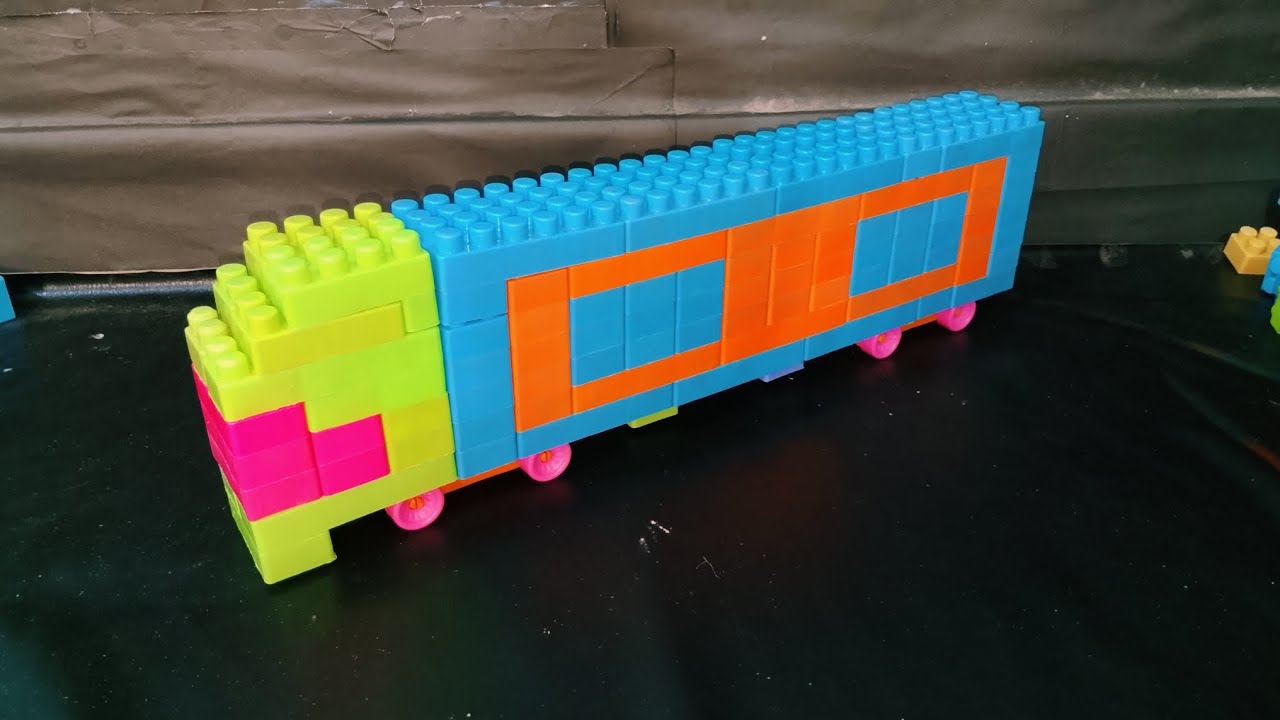 Satisfying DIy Lego Big Continuous Truck 1/ ASMR building block #buildingblocks 