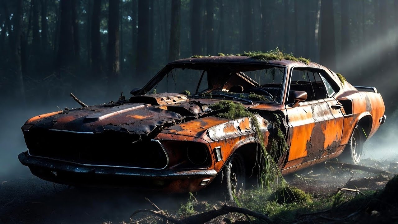 ASMR Car Restoration! Full Restoration of an Abandoned 1969 Ford Mustang from Total Disrepair to New