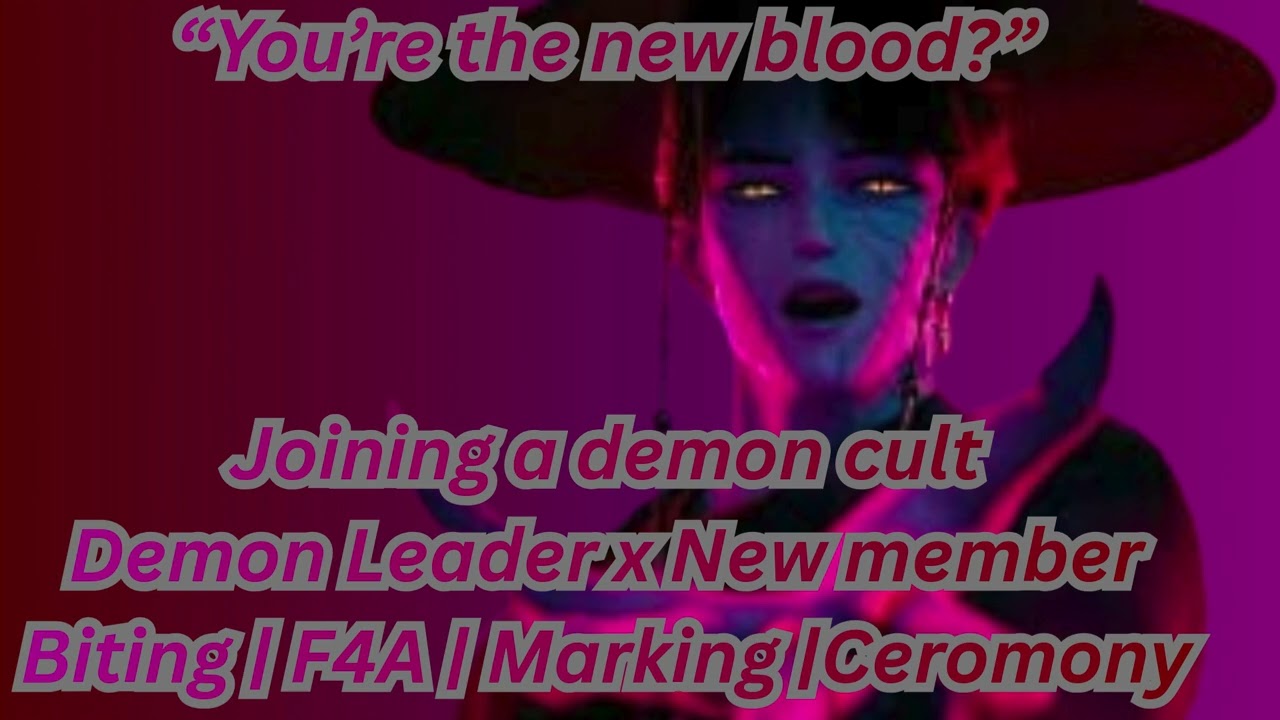 Joining a Demon Cult | Demon Leader x New Member | F4A | Ceremony | Marking
