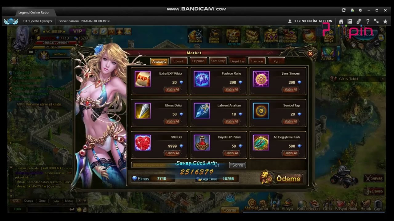 Legend Online Reborn Peri Ekipmanı Mor-Turuncu Gelişim