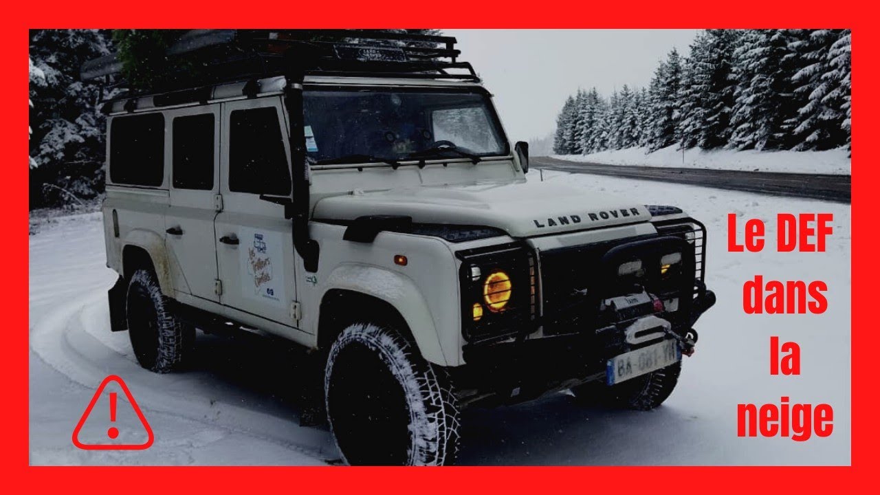Sortie dans la neige - Haut Doubs en Franche Comté en Landrover Defender 110!!!