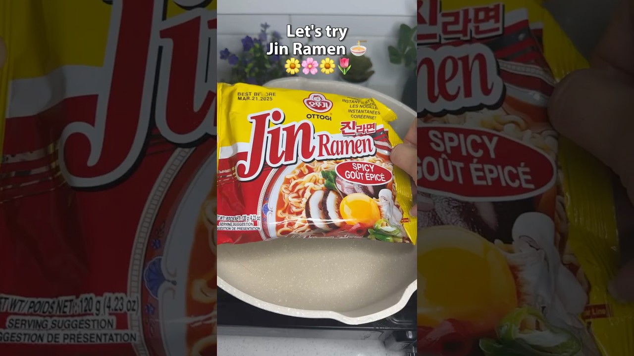 Jin Ramen: Is it worth the hype? #korea #shorts #food