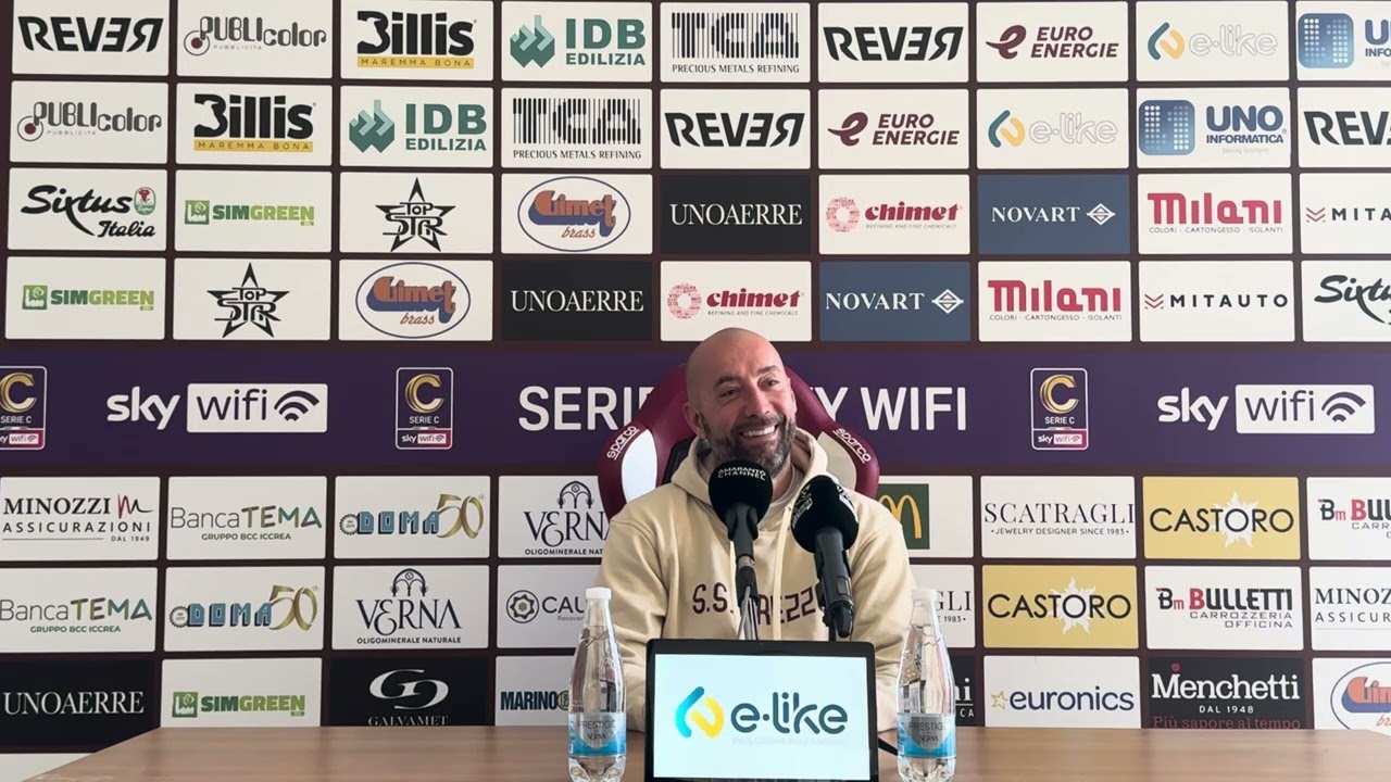 🎙️| Conferenza pre Guidonia-Arezzo di Mister Bucchi