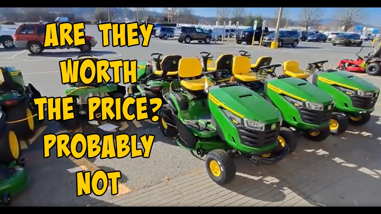 The John Deere Riding Mower Lineup at Lowes in 26.