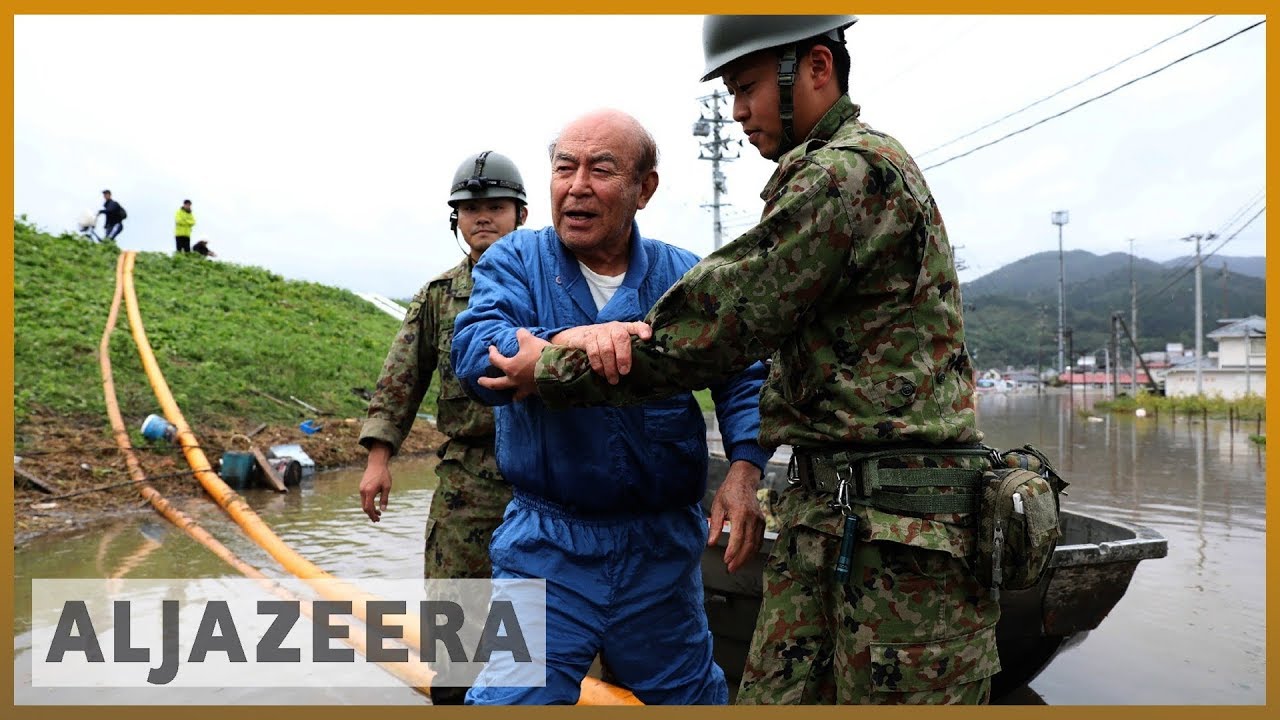 Japan begins clean-up after Typhoon Hagibis leaves dozens dead