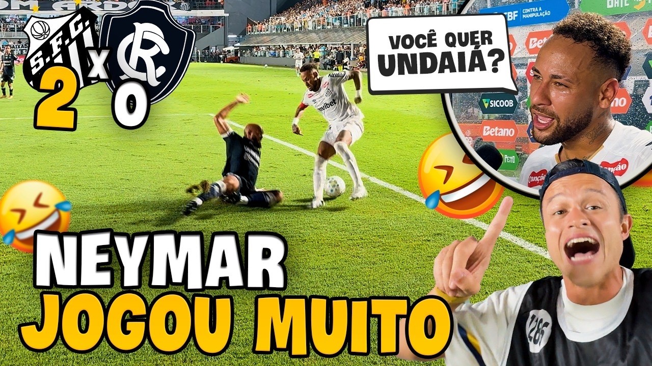 ELE VOLTOU! 🔥 Neymar provoca, d&aacute; assist&ecirc;ncia de g&ecirc;nio e cala os cr&iacute;ticos na Vila!