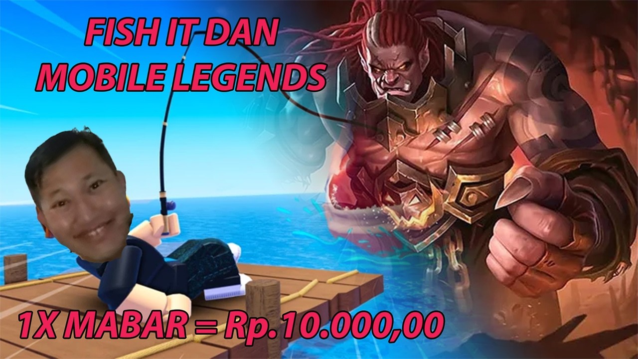 [ROBLOX] FISH IT DAN MOBILE LEGENDS ,BALAP BEBEK SEBELOM BUKA PUASA