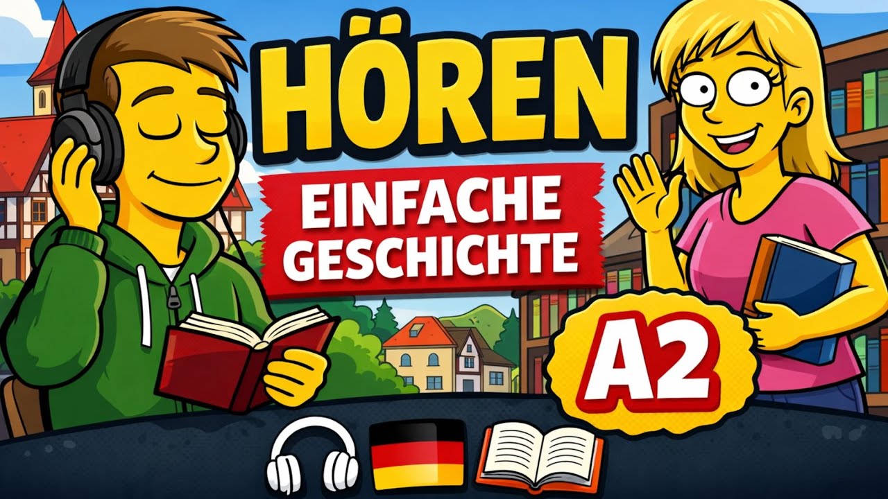 A2 Deutsch Hören  | Lange Geschichte zum Deutschlernen | Sehr einfach