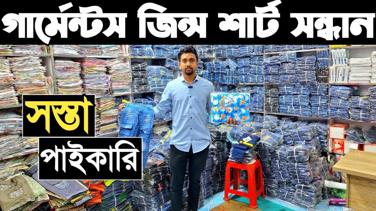 এই ঈদে মাত্র ১৩৫ টাকা থেকে জিন্স প্যান্ট ও শার্টের পাইকারি মার্কেট। গার্মেন্টস পোশাক পাইকারি