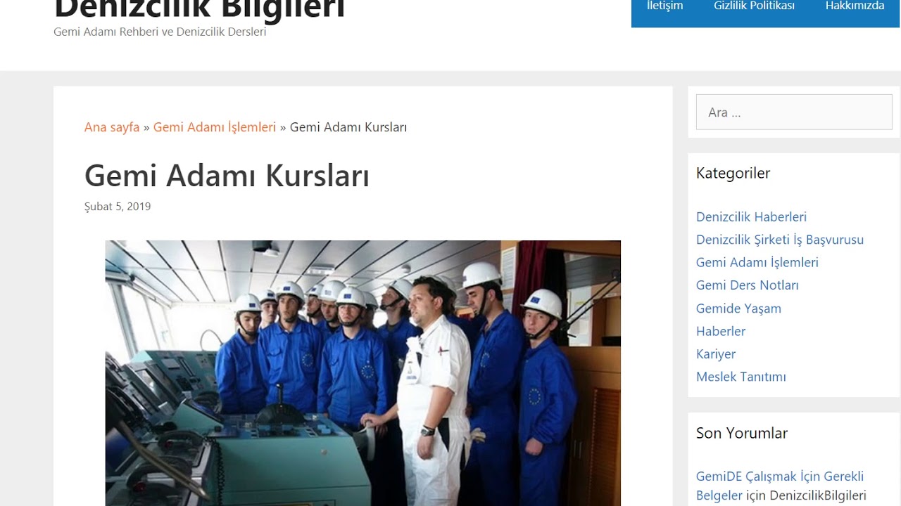 Gemilerde İş Garantisi