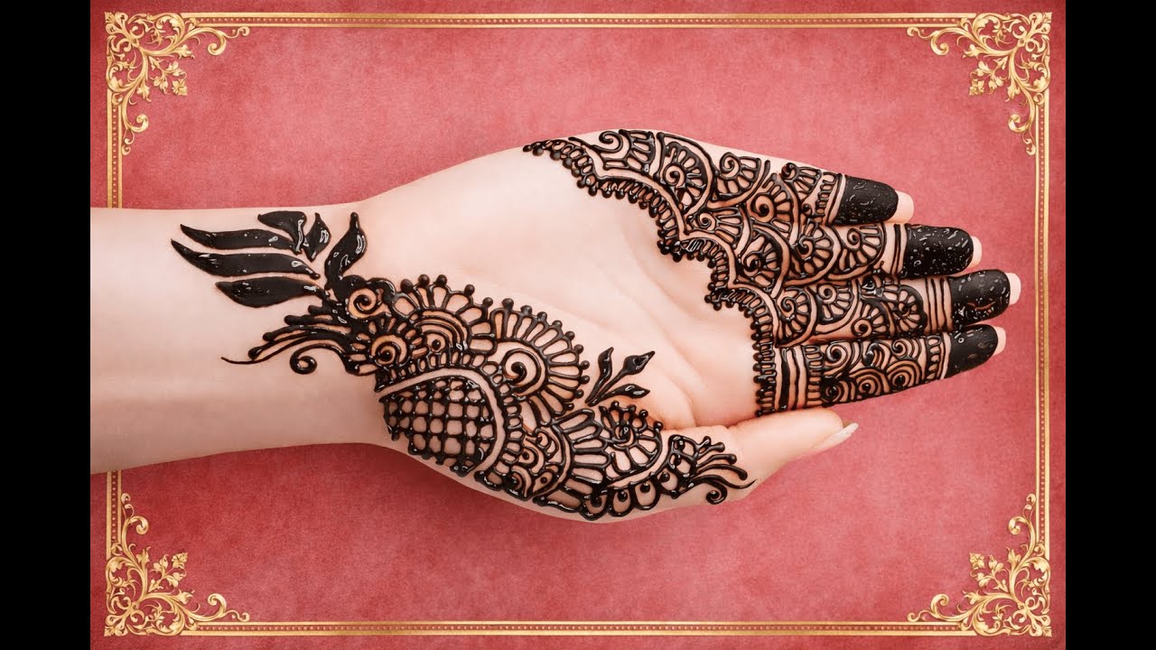 trendy and unique mehndi design