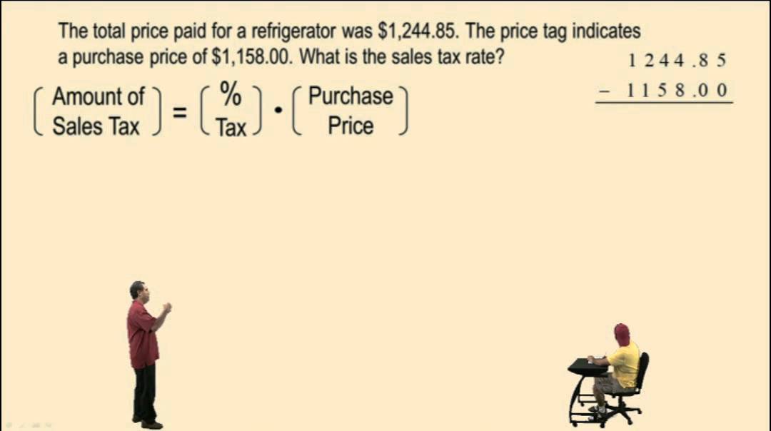 Calculating Sales Tax and Commission