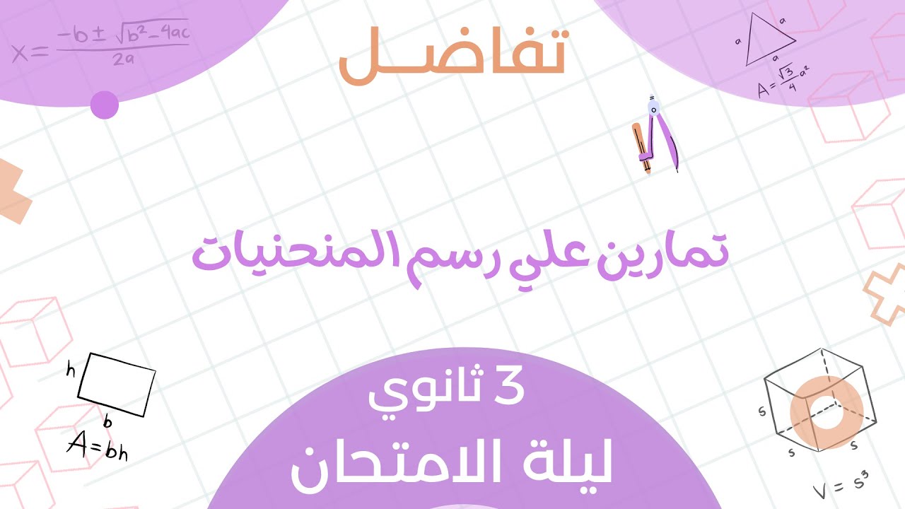 حل تمارين علي رسم المنحنيات