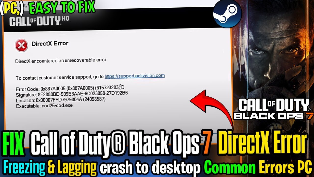🛠️ Исправление ошибки DirectX в Call of Duty&reg; Black Ops 7 | Сбои, зависания и отсутствие запуска ...