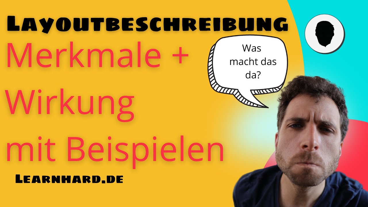 TGA schreiben - die Layoutbeschreibung / Layoutanalyse  - mit Textbeispiel
