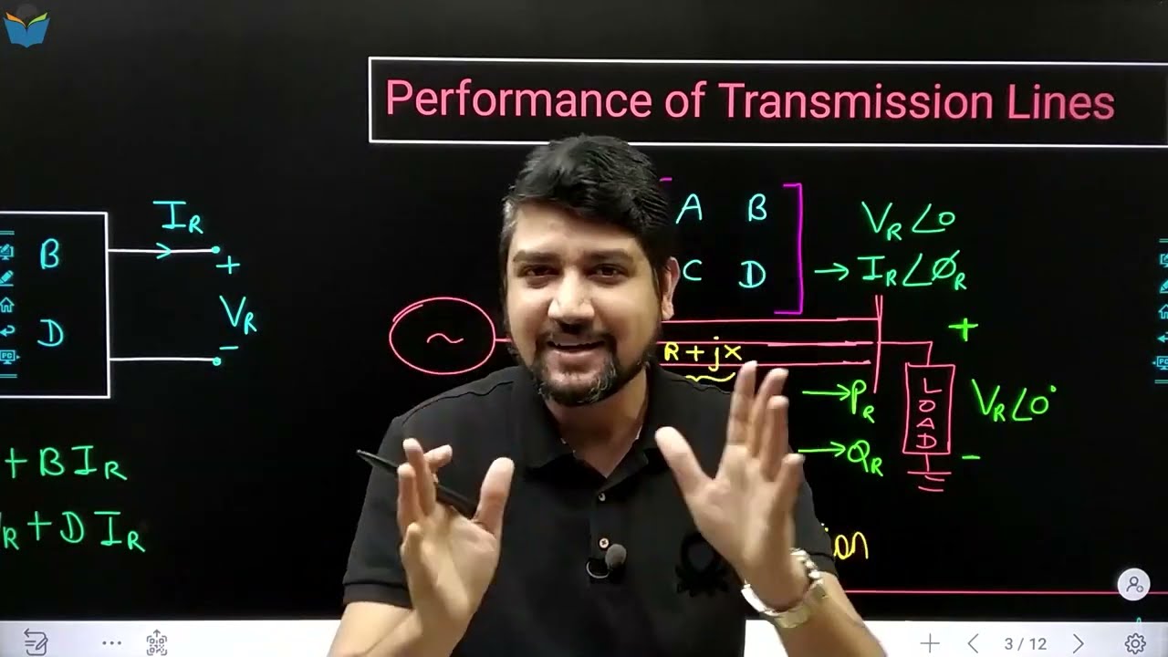 Lec 10 Performance of Transmission Lines || Power System Rank booster for GATE Exam 