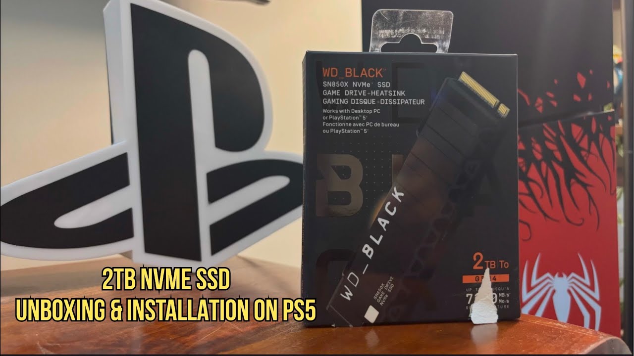WD black SSD unboxing and installation on PS5 #ps5 #ps5ssd #wdblack 