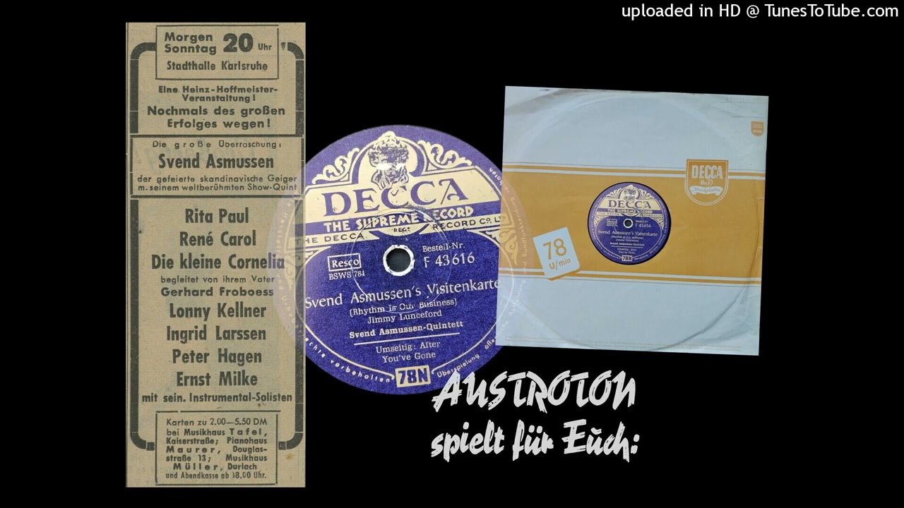 Svend Asmussen's Visitenkarte: Rhythm Is Our Business (Hamburg 1953)