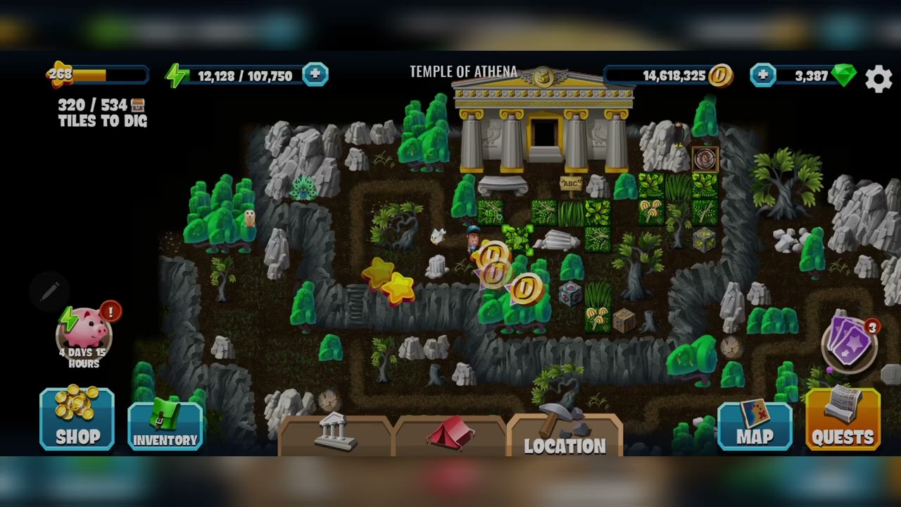 Temple of Athena|Clash of the Immortals|Diggy's Adventure 