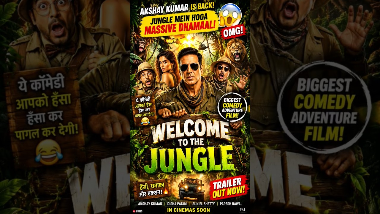 Welcome To The Jungle Trailer Review | Akshay Kumar's Biggest Comedy Adventure Ever! 😂 #shorts
