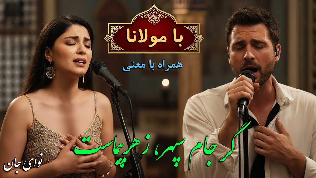 ‫🎵موسیقی روح‌ نواز با اشعار مولانا | «گر جام سپهر، زهر‌پیماست!» غزل شمارهٔ 371