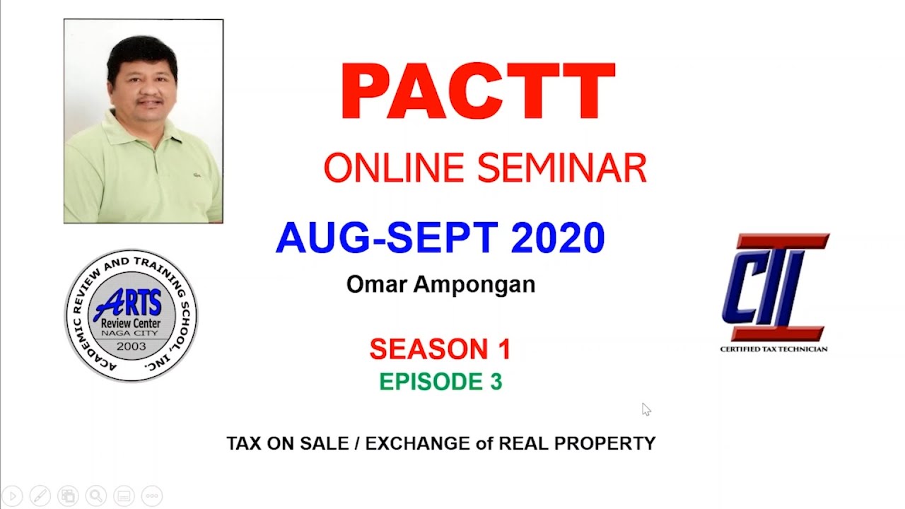 Tax on Sale/Exchange of Real Property