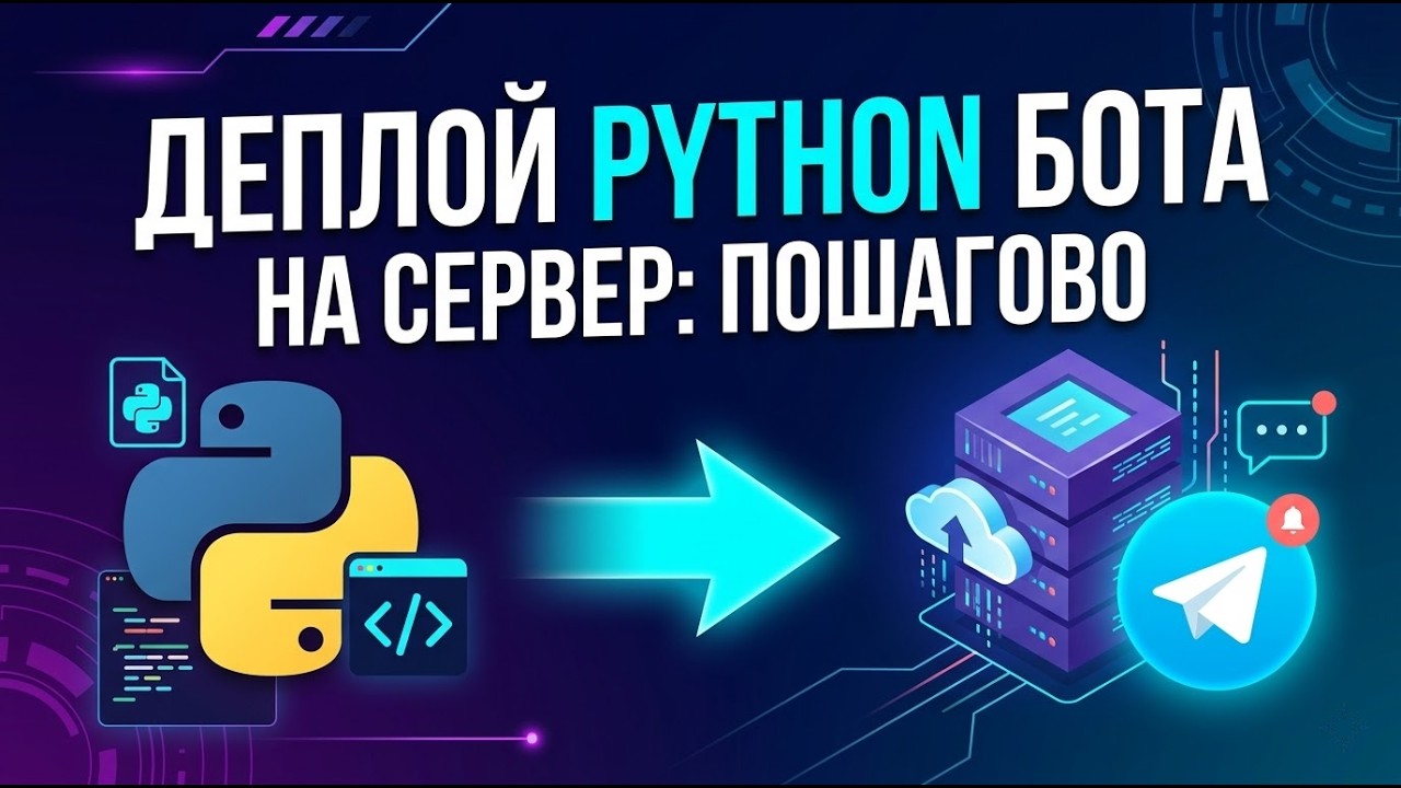 🐍 Как задеплоить Python-бота на сервер (Telegram 24/7)