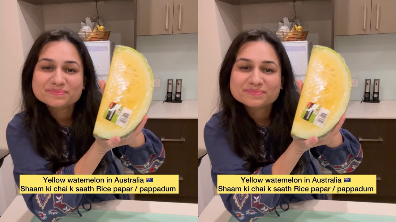 Yellow Watermelon 🍉 Tarbooz & green Rock melon / 🍈 Kharbooza