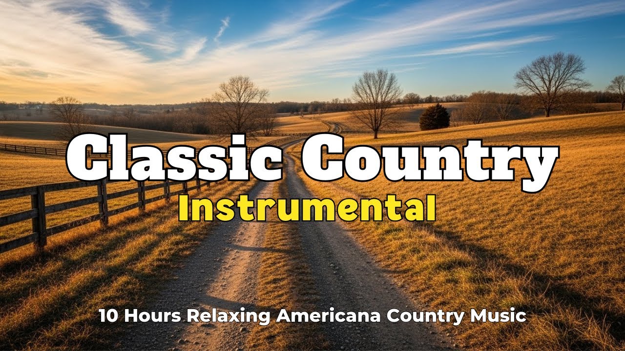 10 Hours Classic Country Instrumentals - Cozy Guitar for Winter Nights