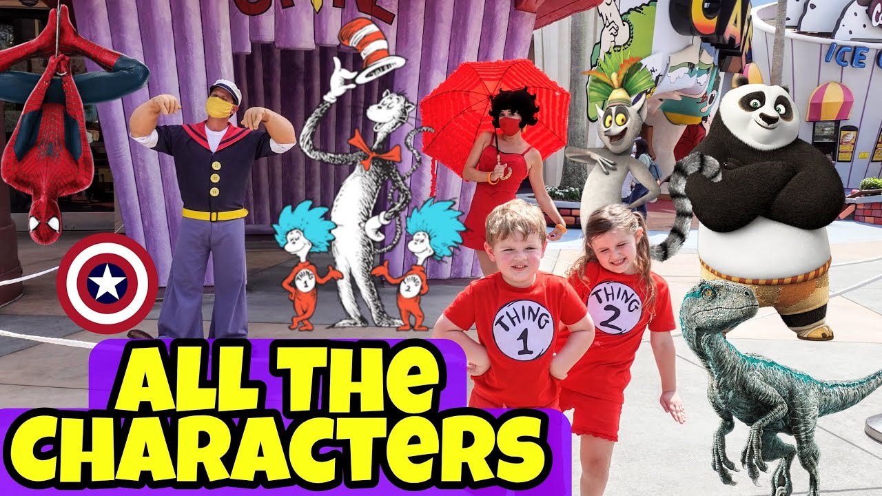 All the Characters at Islands of Adventure in Universal Studios Orlando | Character Meet & Greets