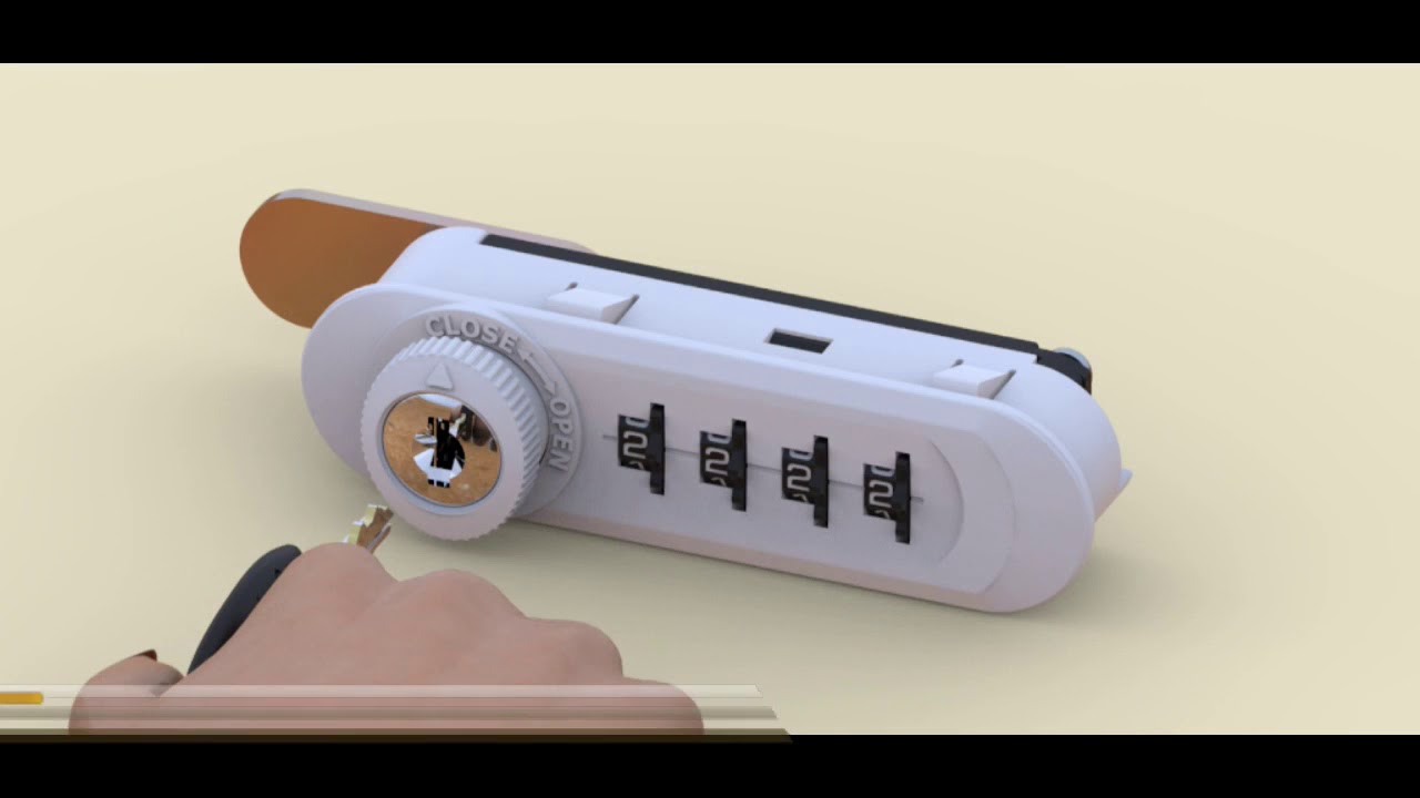 CyberLock 822 4 Digit Combination Locker Lock