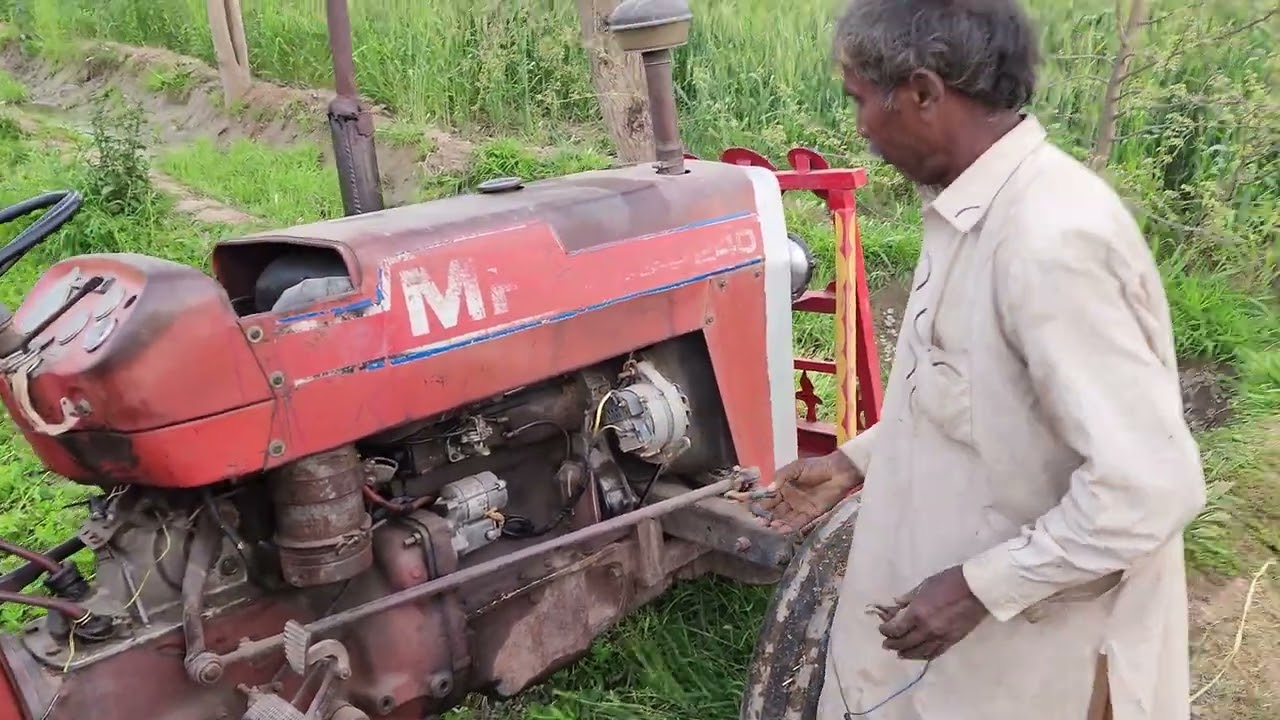 old model mf 240 tractor used to watering plants | Pakistani tractors