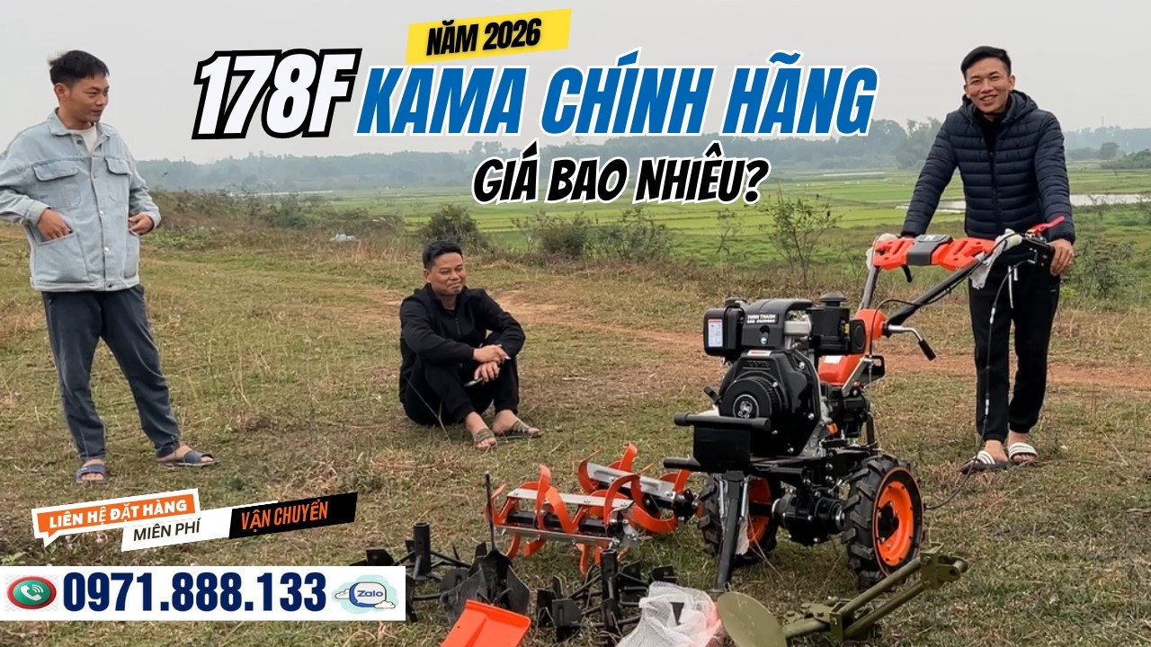 Máy Xới Đất KAMA Chính Hãng Năm 2026 Có Giá Bán Bao Nhiêu