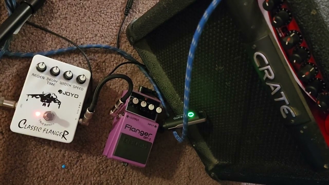 Joyo JF-07 Classic Flanger vs Boss BF-2 Flanger head to head battle for supremacy