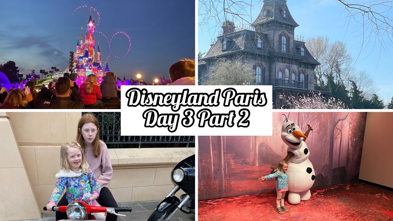 Disneyland Paris March 2022 Day 3 Part 2 | Dream & Shine Brighter | Disney D-Light | Olaf Meet