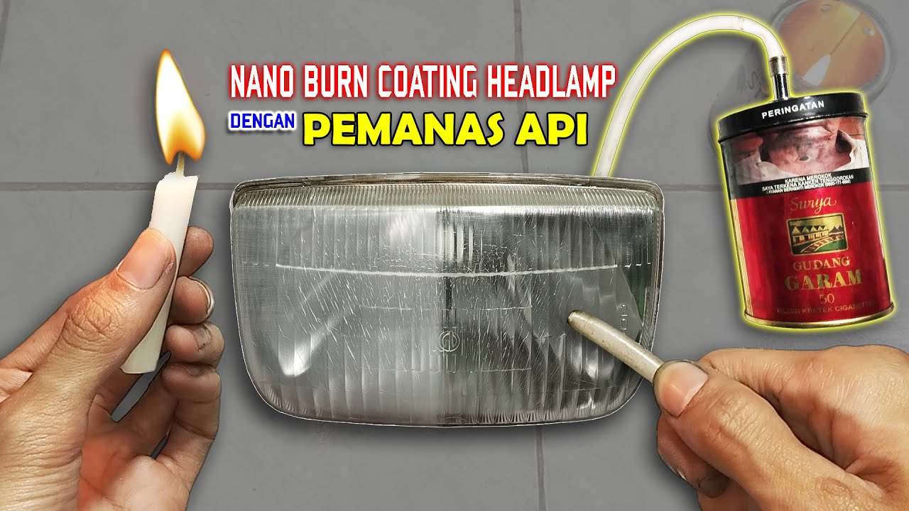 Alat Nano Burn Coating Dengan Pemanas Api | Alat Coating Headlamp Mobil & Motor