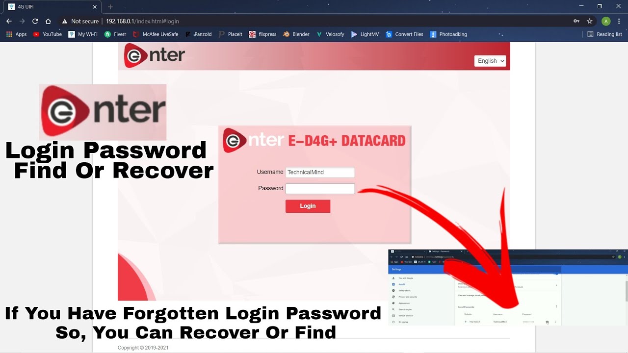 Enter Dongle Login | Password Recover | Enter 4g Data Card Login #Part2