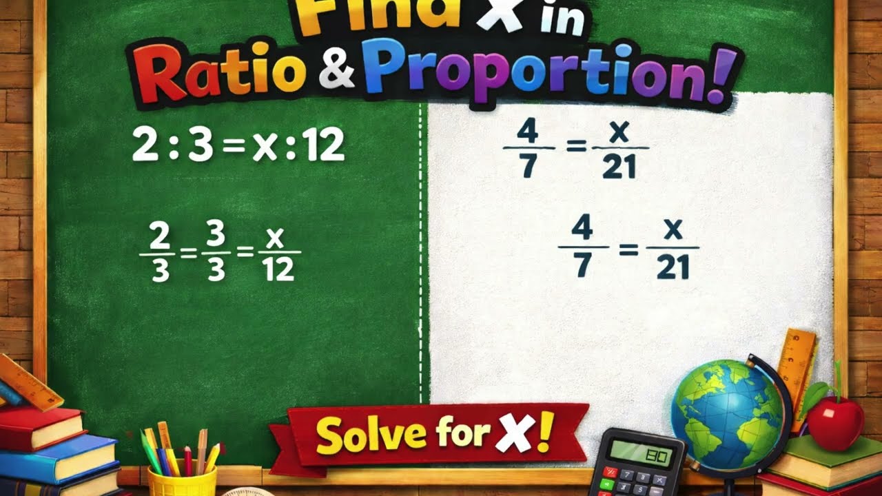 Find the value of X in Ratio and Proportion part - 2 | Step by step maths @pratibhananduri5