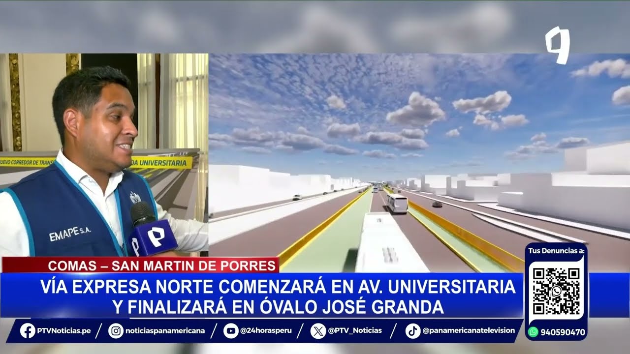Municipalidad de Lima anuncia construcción de Vía Expresa Norte