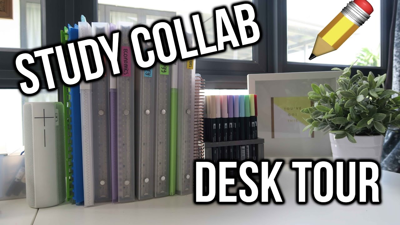 DESK TOUR! | studycollab: alicia