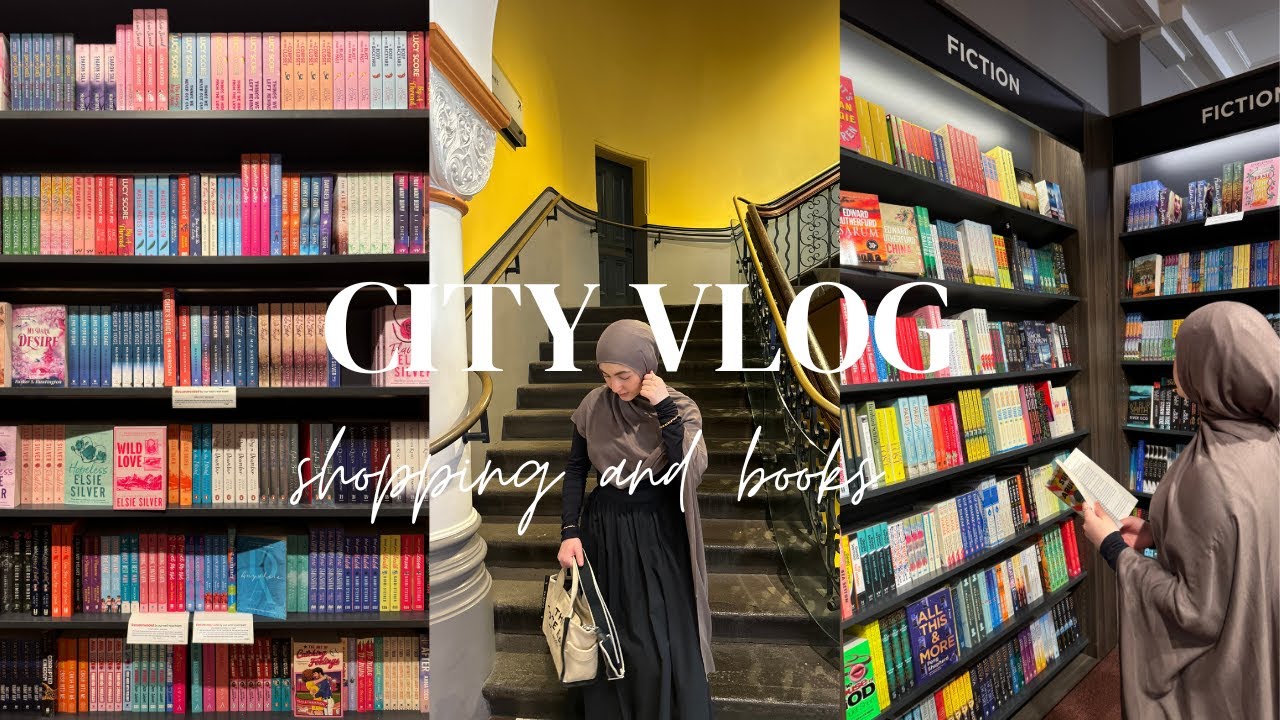 city vlog | shopping and books 🏙📚