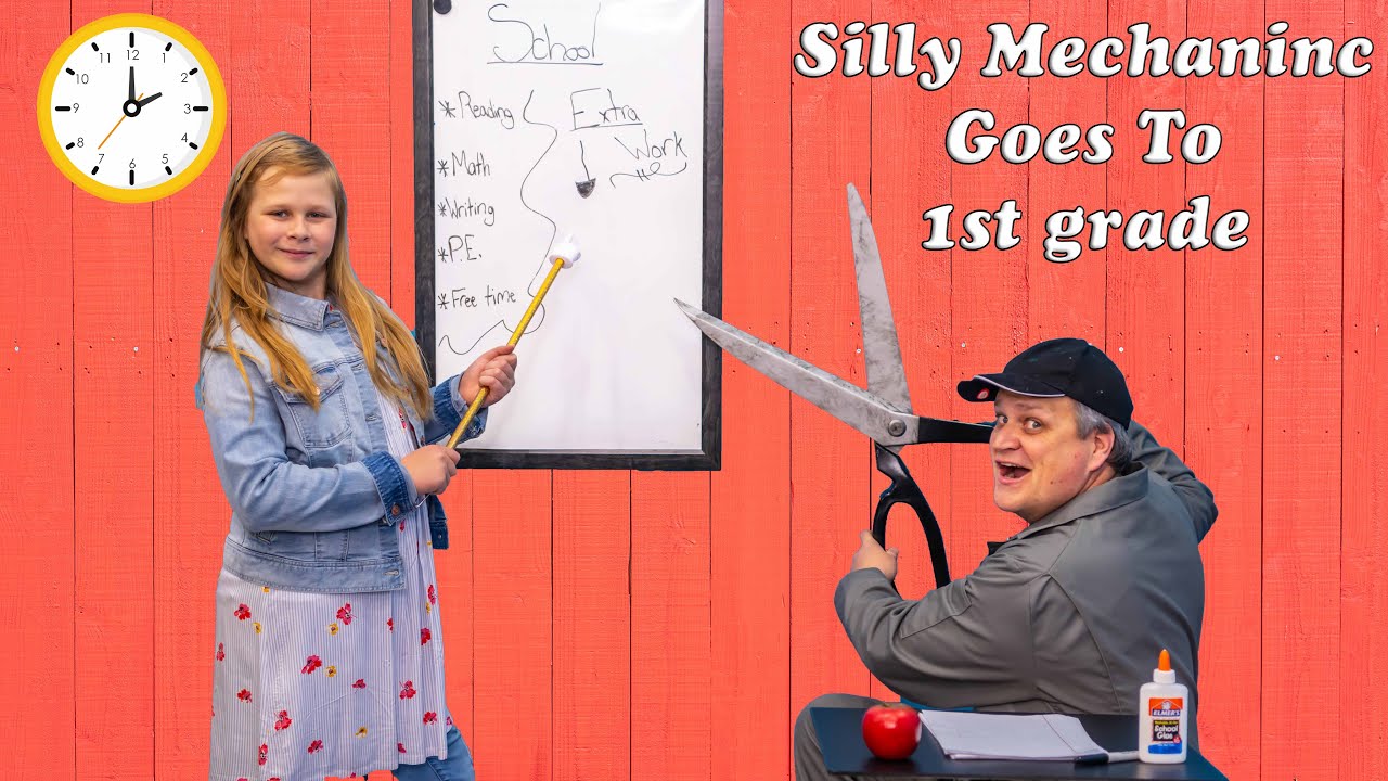 Assistant the Teacher as Silly Mechanic Goes to First Grade
