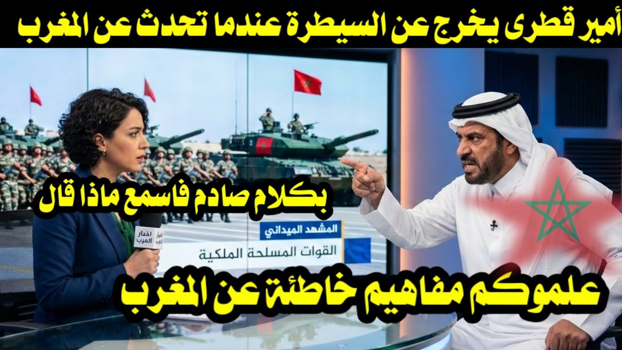 أمير قطرى يخرج عن السيطرة عندما تحدث عن المغرب بكلام صادم / علموكم مفاهيم خاطئة عن المغرب
