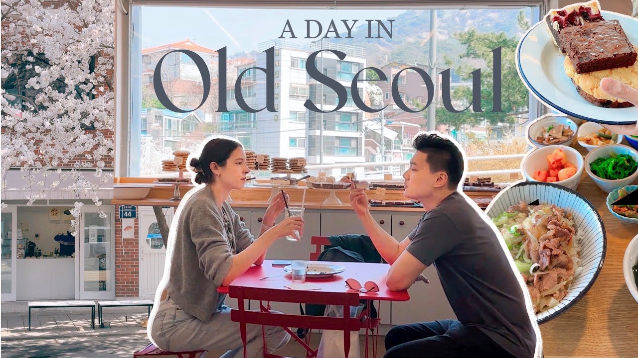 A Spring Day in 'Old Seoul' 🌸 Cute Neighborhoods, Local Food, Cherry Blossoms | Life in Korea VLOG
