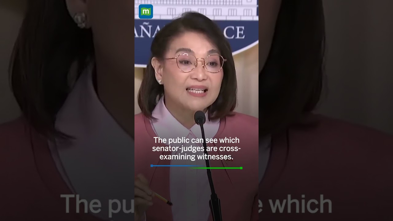 Senator-judges should ask clarificatory questions, not cross-examine witnesses &mdash;  Claire Castro