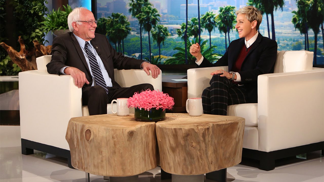 Ellen Puts Bernie Sanders in the Hot Seat